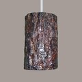 A19 Lighting Bark Pendant - White Cord & Canopy PN20302-WCC-1LEDE26